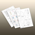 Papercraft bust of Anubis in 3D origami