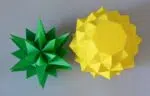Papercraft pineapple in 3D origami