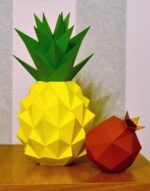 Papercraft pineapple in 3D origami