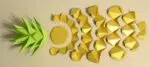 Papercraft pineapple in 3D origami