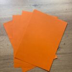 Clementine orange matte cardstock A4 – over 180 gsm
