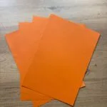 A4-karton clementineoranje, mat, meer dan 180 g/m²