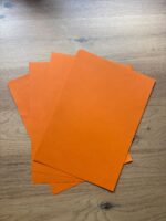 Clementine orange matte cardstock A4 – over 180 gsm