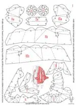 Papercraft de peixe-borboleta em origami 3D