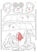 3D origami papercraft butterfly fish