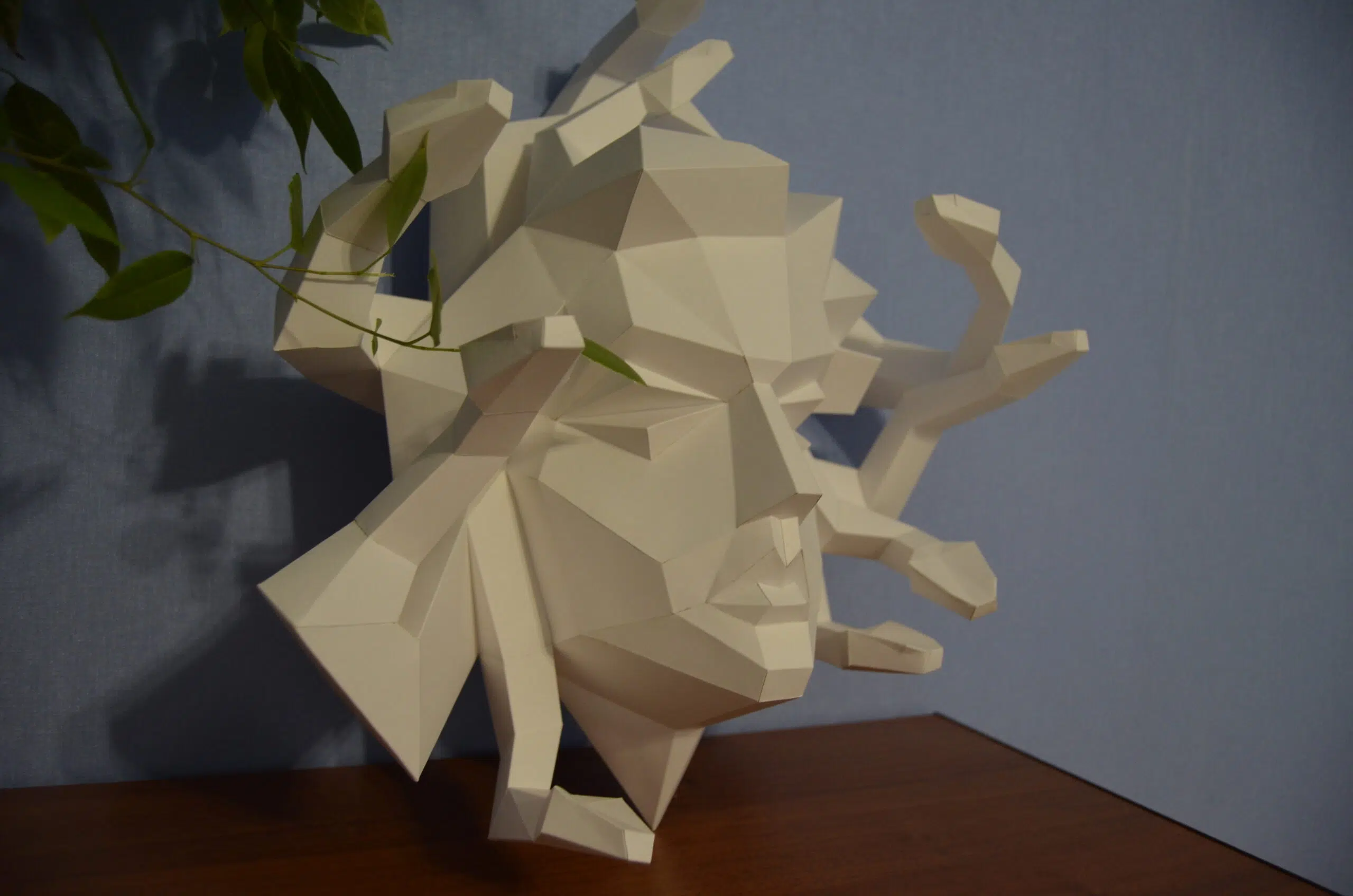 Méduse Gorgone papercraft 3D, weergave 11