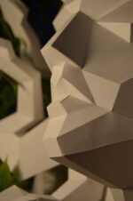 Papercraft of Medusa Gorgon in 3D origami