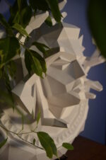 Papercraft of Medusa Gorgon in 3D origami