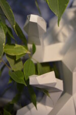 Papercraft of Medusa Gorgon in 3D origami