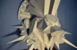 Papercraft cabeza de Anubis en origami 3D