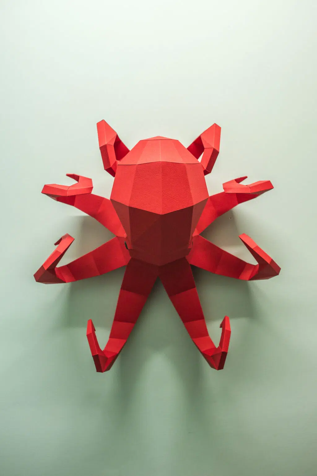Grote octopus muurdecoratie in origami 3D, 3D-model