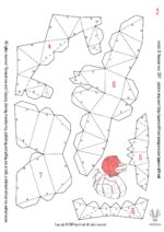 Papercraft of duck in 3D origami