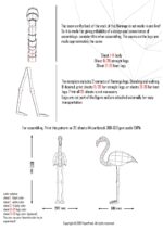 Papercraft duo di fenicotteri in piedi in origami 3D