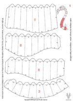 Papercraft mehrere Flamingos in 3D-Origami