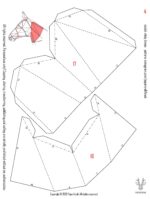 Papercraft cavallo in piedi in origami 3D