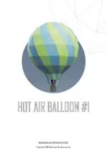 Papercraft de globo aerostático en origami 3D