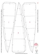 Papercraft of hot air balloon in 3D origami