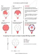 Set papercraft luchtballonnen in 3D origami, weergave 6
