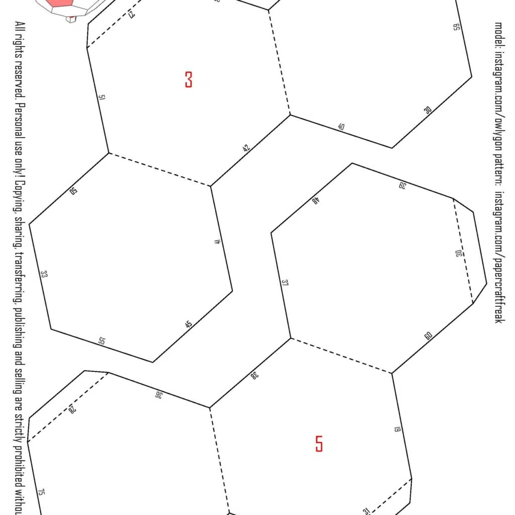 Papercraft hot air balloon in origami