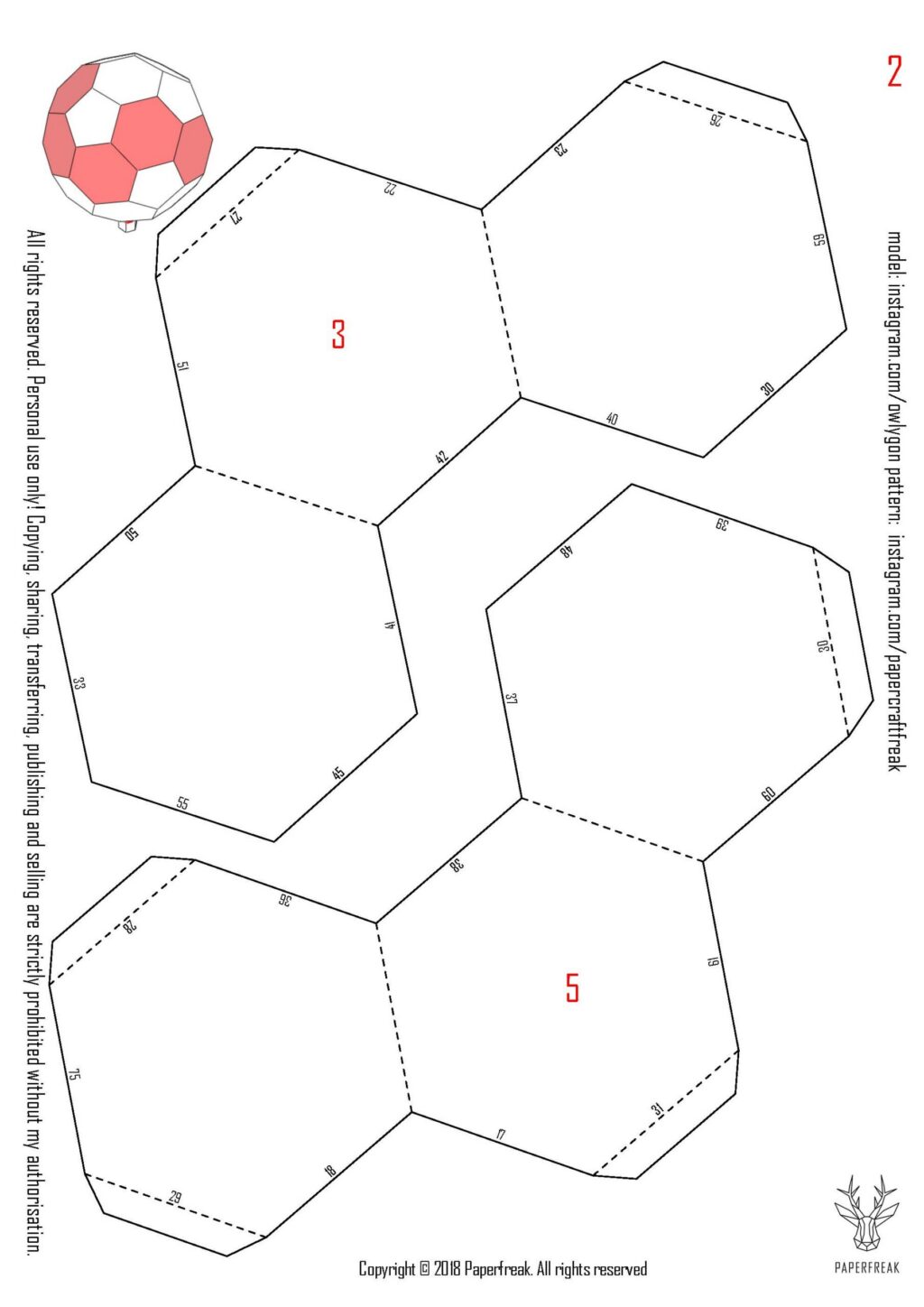 Papercraft de globo aerostático en origami