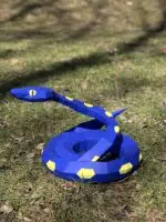 Papercraft serpente pitone vipera in origami