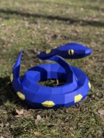 Papercraft python snake in origami 3D