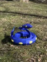 Papercraft serpente pitone vipera in origami