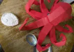 Grote octopus muurdecoratie in origami 3D, weergave 4