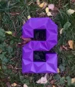 Todos os números em papercraft 3D