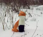 Papercraft Little Fox in Origami