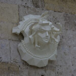 Papercraft of Medusa Gorgon in 3D origami