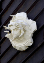 Papercraft of Medusa Gorgon in 3D origami