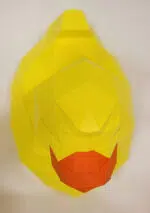 Origami 3D eend in papier, weergave 7