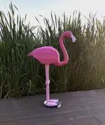 Kit de múltiples flamencos rosas en origami 3D