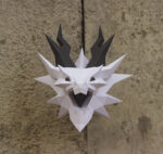 Papercraft Smaug dragon from Lord of the Rings in 3D origami