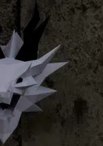 Smaug 3D origami draak, weergave 4