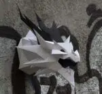 Smaug 3D origami draak, weergave 15