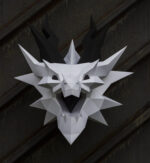 Papercraft Smaug dragon from Lord of the Rings in 3D origami
