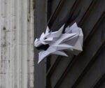 Papercraft Smaug dragon from Lord of the Rings in 3D origami