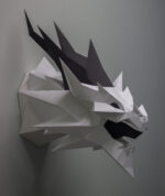 Papercraft Smaug dragon from Lord of the Rings in 3D origami