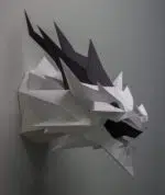 Smaug 3D origami draak, weergave 10