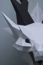 Smaug 3D origami draak, weergave 12