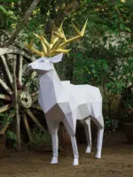 Origami 3D hert in papier, weergave 10