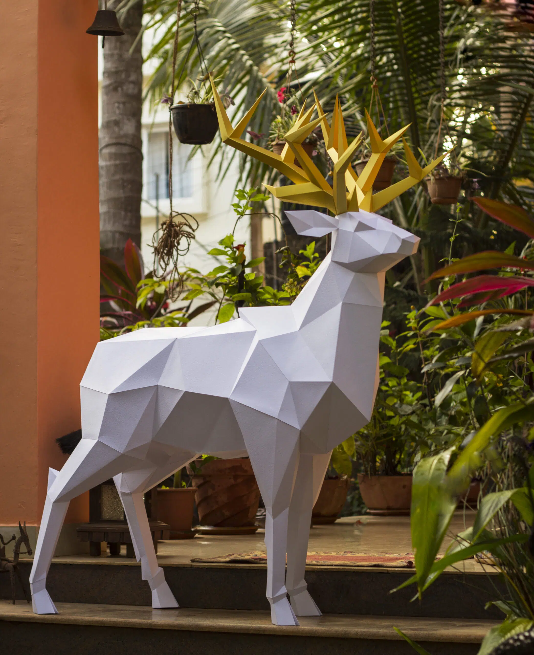 Origami 3D hert in papier, weergave 11
