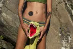 Papercraft cabeza de raptor Jurassic Park en origami
