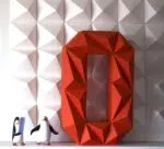 Todos os números em papercraft 3D