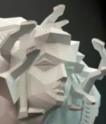 Méduse Gorgone papercraft 3D, weergave 6