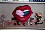 Papercraft Rolling Stones lips in 3D origami