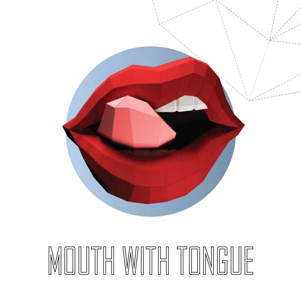 Papercraft Rolling-Stones-Lippen als 3D-Origami