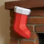 Papercraft gratuit chaussettes de Noël en origami